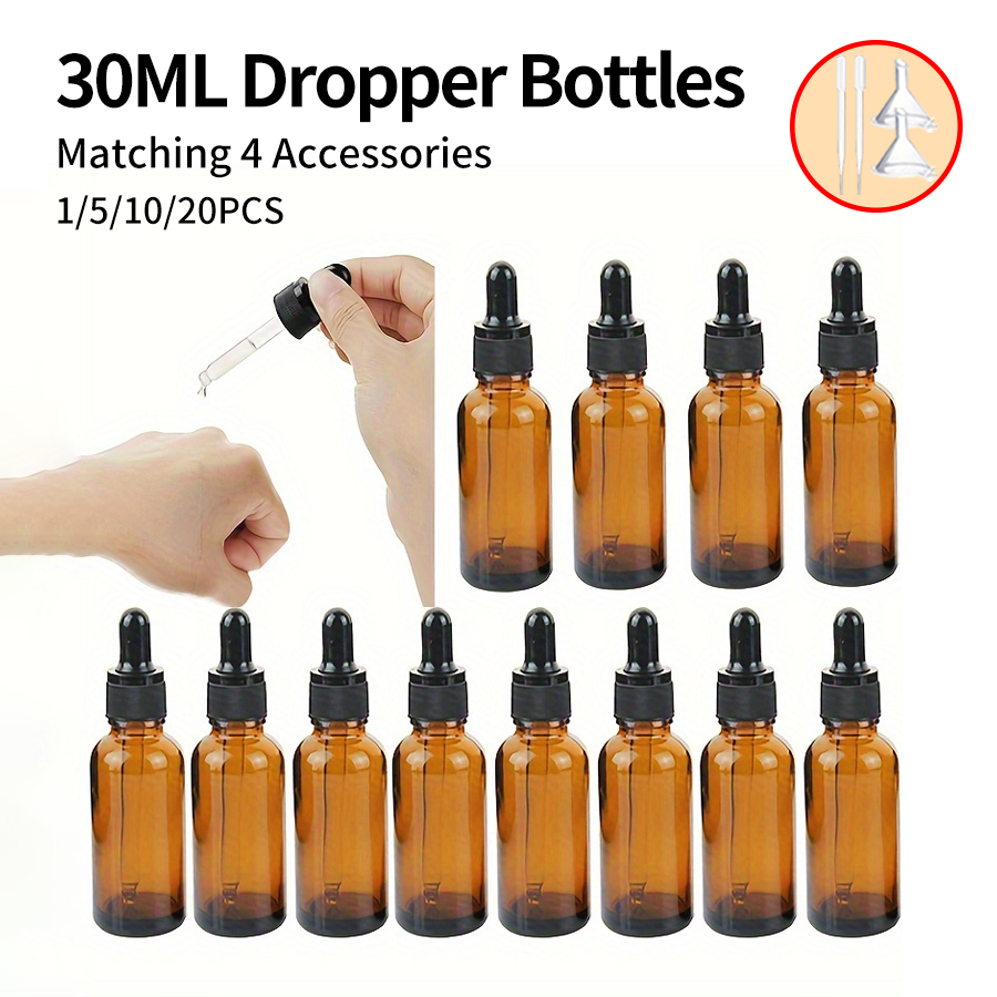 Juice Bottle Dropper - 5/10/20 adet + 4 aksesuar 30
